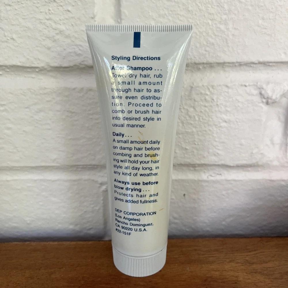 Vintage Dep For Men Dry Styling Control Gel Regular Hold 3‎ Oz Rare HTF